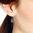 thumbnail image 3 of Aeravida Intuitive Wisdom Owls Detailed Sterling Silver Dangle Earrings | Classic Sterling Silver Dangle Earrings | Earrings for Women | Casual Dangle Earrings | Gift for Women, 3 of 3
