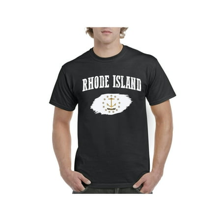 Rhode Island State Flag Men Shirts T-Shirt Tee