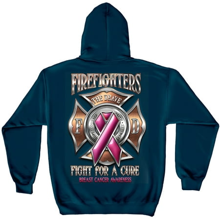 - Firefighter Hooded Sweat Shirt Firefighter Race For a Cure cancer awareness XX-Large