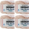 Spinrite Bernat Baby Blanket Stripes Yarn - Coral Bells, 1 Pack of 4 Piece
