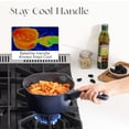 thumbnail image 5 of PRICUSIS Ceramic Nonstick Saucepan with Lid, 2.7 Quart Non Toxic Pot with Pour Spouts, Full Coated, 100% Dishwasher Safe, Induction Compatible, Blueberry Mist, 5 of 8