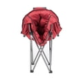 thumbnail image 3 of Mac Sports Repliable Club Extérieur Rembourré Camping Chair W / Sac de Transport, Vin Red, 3 of 4