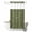 Green, variant on No Hook Shower Curtain, Japanese Shower Curtains for Bathroom with See Through Top Window, Navy Blue Country Flowers Leaves Aesthetic Waterproof & Washable Bath Curtain Narrow 54"x78"