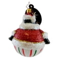 thumbnail image 2 of 3.75In Penny Roll, Glass, Ornament Christmas Penguin 1014224, 2 of 2