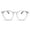 Clear, variant on 2SeeLife Large Round TR-90 Reading Glasses for Men & Women – Medium-Large Fit, Durable, Spring Hinges, Blue Light Readers, Green, +1.75
