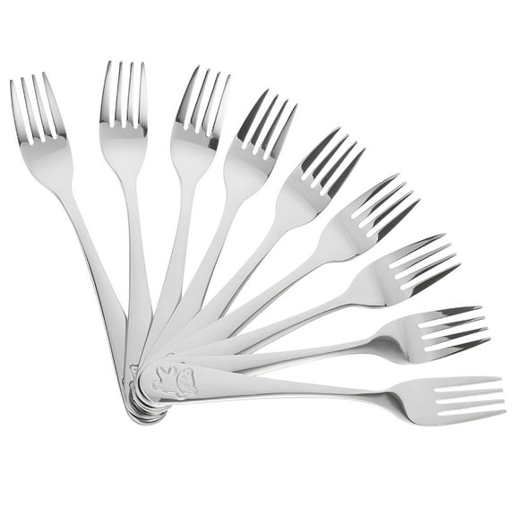 ACDANC 9 Pcs Stainless Steel Children's Fork Forks Bulk Appetizers Cake Tasting Dessert Small Baby