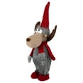 thumbnail image 5 of Northlight Standing Plush Moose Christmas Figure - 20" - Gray and Red, 5 of 6