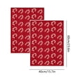 thumbnail image 3 of Tyidzon 2 Pcs Christmas Hand Towels, 15.7 x 23.6 in Candy Cane Decorative Towels for Kitchen and Bathroom, Red, 3 of 7