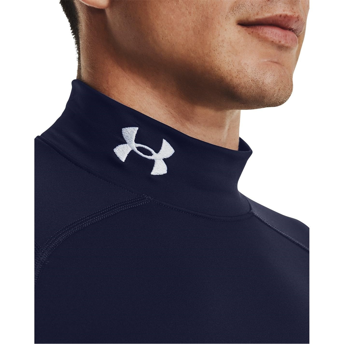 Under Armour 1366072-410-LG Mens Coldgear Compression Mock