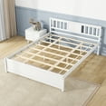 thumbnail image 4 of Gymax Queen Size Bed Frame w/ Headboard Wood Slat Support No Box Spring Needed, 4 of 10