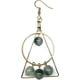 thumbnail image 3 of Pendientes de ágata verde hielo asimétricos geométricos vintage Pendientes largos de piedra natural asimétricos oso de fresa Electrónica, 3 of 5