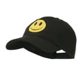 thumbnail image 2 of Smile Face Embroidered Cap - Black OSFM, 2 of 5