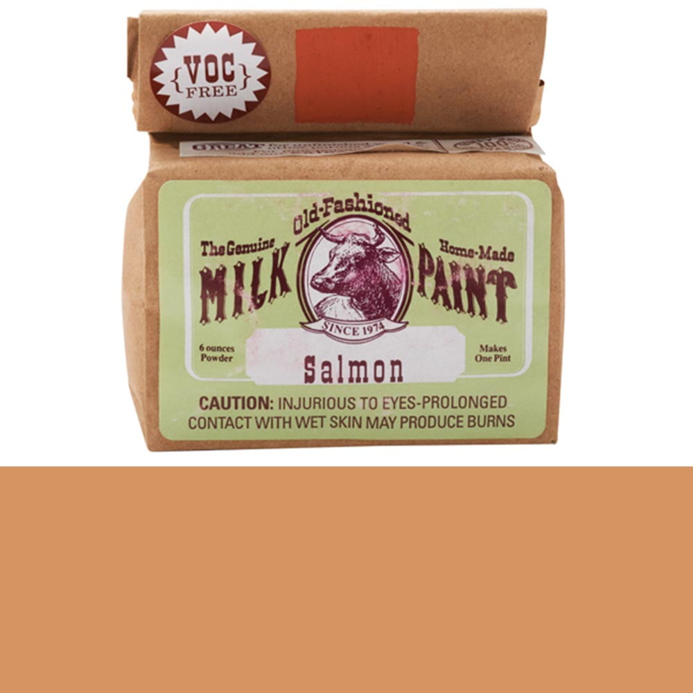Old Fashioned Milk Paint, Salmon, Pint Packaged as Powder