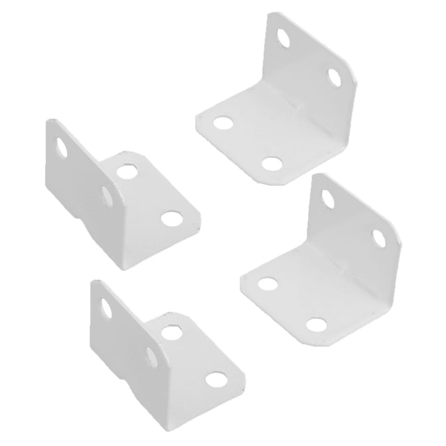 Unique Bargains Meubles Métal L Forme Coin Plaque d'Orthèse 90 Degrés Angle Droit Support 4pcs