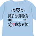 thumbnail image 4 of Inktastic My Nonna Loves Me Girls Girls Long Sleeve Toddler T-Shirt, 4 of 5