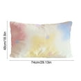 thumbnail image 3 of Short Pillowcase for Winter with Polyester Material Wrinkle Resistant and Invisible Zipper for Easy Cleaning Standard Size 29x19 Inches for Sofa Bed or Dormitory Use, 3 of 8