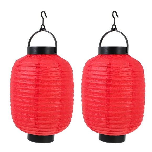 FRCOLOR 2 Pcs Lanterne en Papier Japonaise, Lampe Décorative Suspendue en Papier Japonais pour la Maison, 8.66"X5.91"X5.91 Pouces