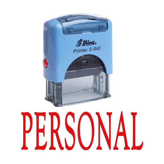 PERSONAL Self Inking Rubber Stamp Custom Shiny Office Stationary Stamp