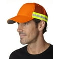 thumbnail image 3 of Adams TR102 Trucker Reflector High-Visibility Constructed Cap - Orange, 3 of 3