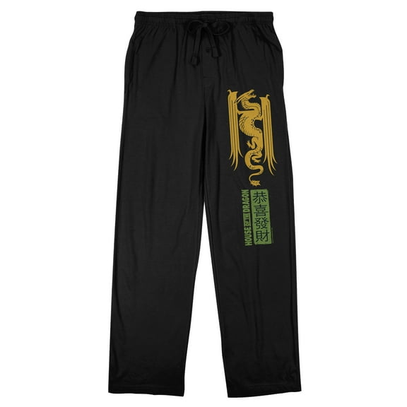 House of the Dragon (TV Series) Dragon Title Logo Men's Black Sleep Pants
