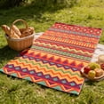 thumbnail image 5 of Bohemian Geometric Oversized Bath Towel - Quick Dry Lightweight Beach Towel for Travel Gym Camping, 63x31.5 Inches, 5 of 6