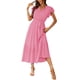 thumbnail image 1 of Vestido PRETTYGARDEN Floral Boho Cruzado con Cinturón Rosa Talle S, 1 of 7