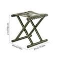 thumbnail image 3 of Folding Stool Chair, Portable Camping Stool with Metal Frame, 27x27x24cm Compact Foldable Design, Non-slip Feet & Lightweight for Easy Transport, Ideal for Outdoor Fishing, Camping, and, 3 of 8
