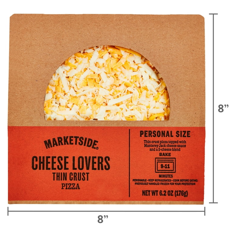 pizzaページです。 Marketside Thin Crust Cheese Lover's Pizza, 6.2 oz
