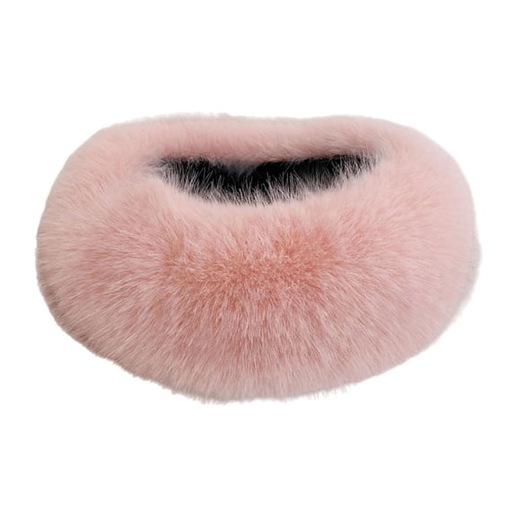 yuksok Plush Headband Hair Band Ski Hat for Outdoor Activities Travel Daily Wear Pink