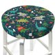 thumbnail image 3 of Balery Christmas Dinosaur colorful Fundas de asiento para taburete de bar redondo de tela de terciopelo ajustables que protegen de arañazos y manchas para sillas de 14 a 17 pulgadas.-14 inch, 3 of 7