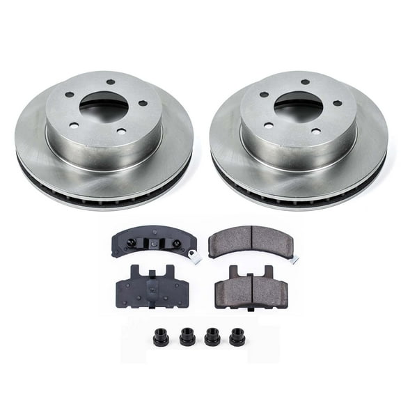 Ultimate Brakes Front Semi-Metallic Brake Pad and Rotor Kit with Hardware WM80369