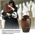 thumbnail image 4 of Cardinal Bird Funeral Urn for Adult Male – Decorative Memorial Urns for Human Ashes Man – Moon Large Urns for Mom and Dad – Burial Urn for Ashes for Daughter and Son – 10 Inch, 4 Keepsake, 4 of 7