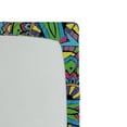 thumbnail image 2 of Ambesonne Retro Fitted Sheet, Abstract Hippie Forms, Twin Size, Multicolor, 2 of 2