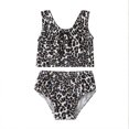 thumbnail image 1 of Toddler Girls Two Piece Swimsuit Leopard Bathing Suits Swimwear Beach Cheetah Bikini, 1 of 5