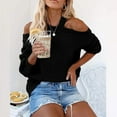thumbnail image 1 of Puntoco Suéter Mujer Botón Manga larga Tejer Sudadera Jersey tops Blusa Camisa Cuello alto Suéter sólido Liquidación de Navidad Puntoco Puntoco-4344, 1 of 8