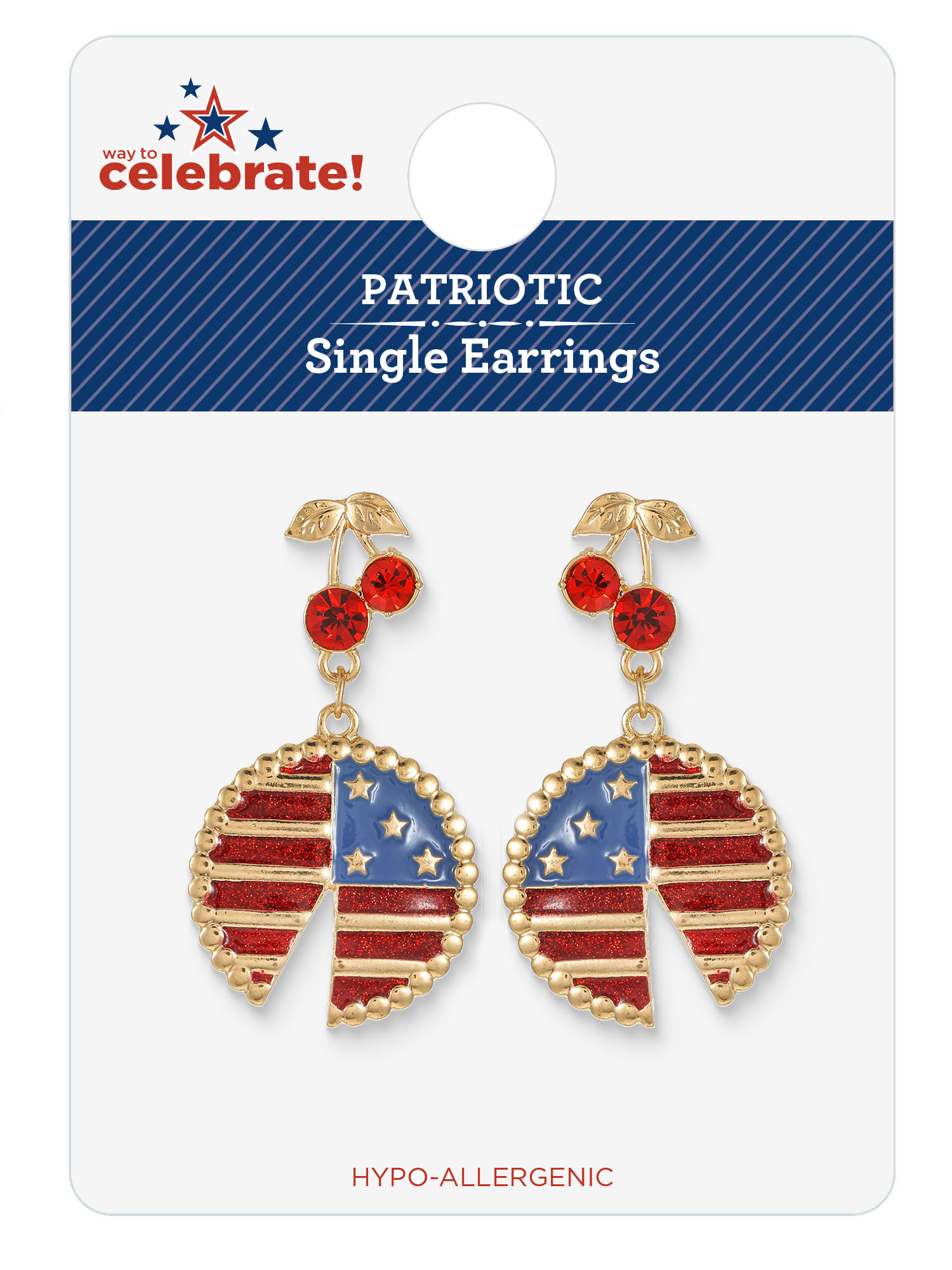 Way to Celebrate Americana Pie Earrings