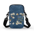 thumbnail image 2 of HELLHERO Zipper Women Messenger Bag Men, Women Butterfly and Daisy Pattern Polyester Casual Use 4.33x1.97x7.09 Lightweight, 2 of 7