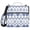 Elegant and Traditional Floral, variant on 3 Ring Zipper Binder with Shoulder Strap Waterproof Trapper Keeper 2 Inch D-Ring 500 Sheets Capacity Blue White Porcelain with Roses