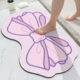 thumbnail image 4 of Absorbent Bath Mats for Bathroom Floor Bow Shaped Quick Drying Non Slip 40X60Cm, 4 of 6