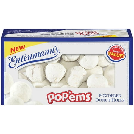 Entenmann's Pop'ems Powdered Donut Holes, 12 oz