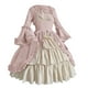 thumbnail image 1 of Vestido HUOGUO, corte gótico vintage, cuello cuadrado, patchwork, 1 of 3