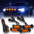 thumbnail image 6 of 4X Raptor Style LED Grill Light For 2016-2023 Toyota Tacoma w/ TRD Pro OEM/Aftermarket Grill Fuse Wiring Harness Amber Lens, 6 of 12