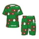 thumbnail image 1 of Balery Cute Santa Conjunto de Pijama Infantil de Manga Corta con Estampado – Ropa de Dormir de Algodón Suave-3X-Large, 1 of 6