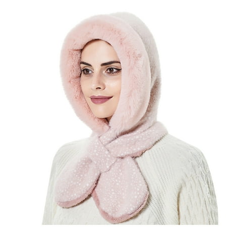 

Cuhas-New Hat Bib One-piece Hat Winter Warm Cycling Wool Hat Outdoor Ear Protection Hat One-piece Knitted Hat