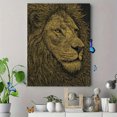 thumbnail image 4 of Majestic Lion Portrait Canvas Wall Art，Home Decor Gift for Living Room Bedroom Dining Room, 4 of 8