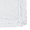 thumbnail image 4 of Better Trends 21" x 34" Premium Bathroom Rug 100% Cotton, Ultra Soft Bath Mat, Water Absorbent, Non-Slip Ruffle Border (White) Shaggy Border Collection, 4 of 6
