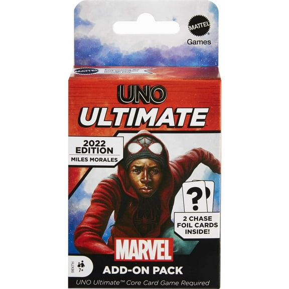 UNO Ultimate Marvel Add-On Pack with Collectible Miles Morales