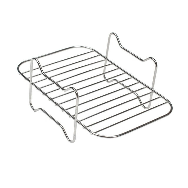 Hot Sale! Yiteos Barbecue Grill, Multi Layer Stainless Grill Square Air Fryer Rack Stackable Multi Layer Stainless Dehydrator Rack Square Air Fryer Accessories Instant Air Fryer, Barbecue Grill