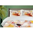 thumbnail image 4 of Ambesonne Bowling Party Duvet Cover Sets, Falling Skittles, 2-Queen, Red Yellow White, 4 of 7