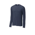 thumbnail image 3 of Sport-Tek ST710 Exchange 1.5 Long Sleeve Crew Tee, True Royal Heather, 4XL, Mens Workout Shirts, 3 of 3
